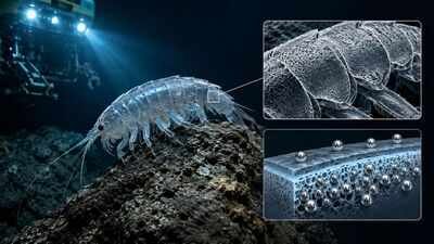 Scientists uncover the aluminium shield that helps a tiny crustacean survive darkness, near-freezing water and crushing pressure in the Mariana Trench |