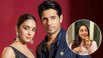 Sidharth Malhotra pens sweet birthday note for wife Kiara Advani; talks about her 'stealing' his ice cream | Hindi Movie News