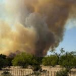 Texas wildfire jumps creeks and rivers as powerful winds drive rapid spread