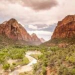 A private landowner has given up development rights on 145 acres beside Zion National Park; the land can no longer become hotels, condos or restaurants and will remain protected