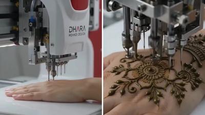 Harsh Goenka Mehendi Video: This machine can apply mehendi without an artist: Harsh Goenka shares mehendi machine video, says 'some more jobs gone'