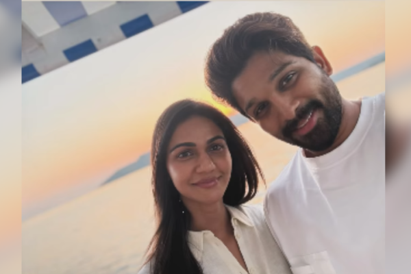 Allu Arjun wishes wife Sneha Reddy on her birthday with romantic selfie