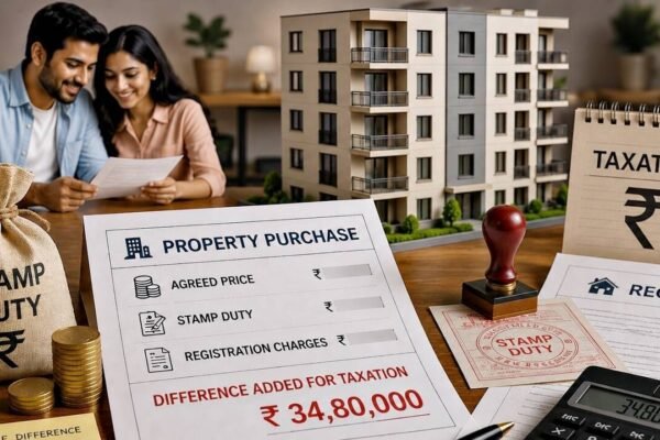 Couple bought flat jointly for Rs 60 lakh, stamp value was Rs 94.81 lakh; taxman added entire Rs 34.81 lakh gap to husband’s income, why ITAT said it’s not justified