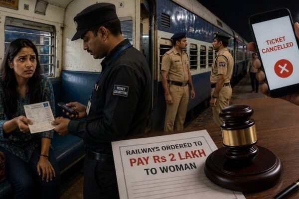 Wrong mobile digit sent her train ticket to another passenger who cancelled it; she was deboarded at midnight, arrested and lost her job, Kerala SHRC orders Railways to pay Rs 2 lakh