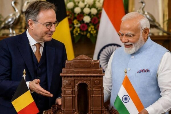 ‘Chocolate is excellent for diplomacy’: Belgian PM’s India Gate gift for PM Modi melts away on the journey, but the sweet message remains