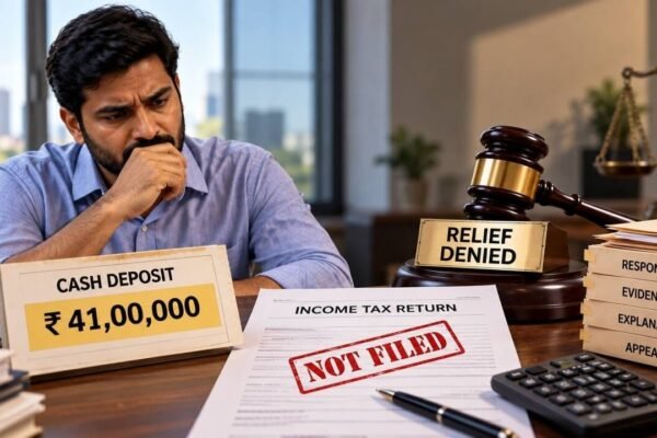 Bengaluru man had Rs 41.69 lakh unexplained cash deposits, filed no ITR, claimed income below Rs 5 lakh and said his wife and father paid his expenses; why ITAT still refused relief