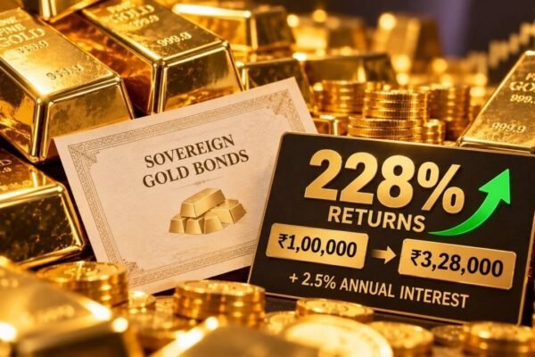 Gold bond bought at Rs 4,682 now worth Rs 15,334: SGB gives 228% return, Rs 1 lakh becomes Rs 3.28 lakh, plus 2.5% annual interest; premature redemption due September 7