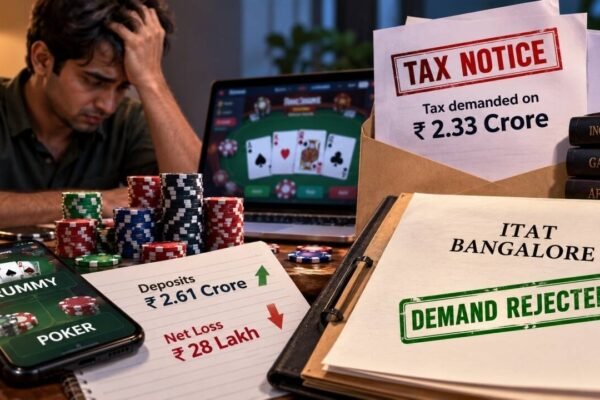 He put Rs 2.61 crore in online rummy and poker but lost Rs 28 lakh; taxman sought tax on Rs 2.33 crore, why ITAT Bangalore rejected demand