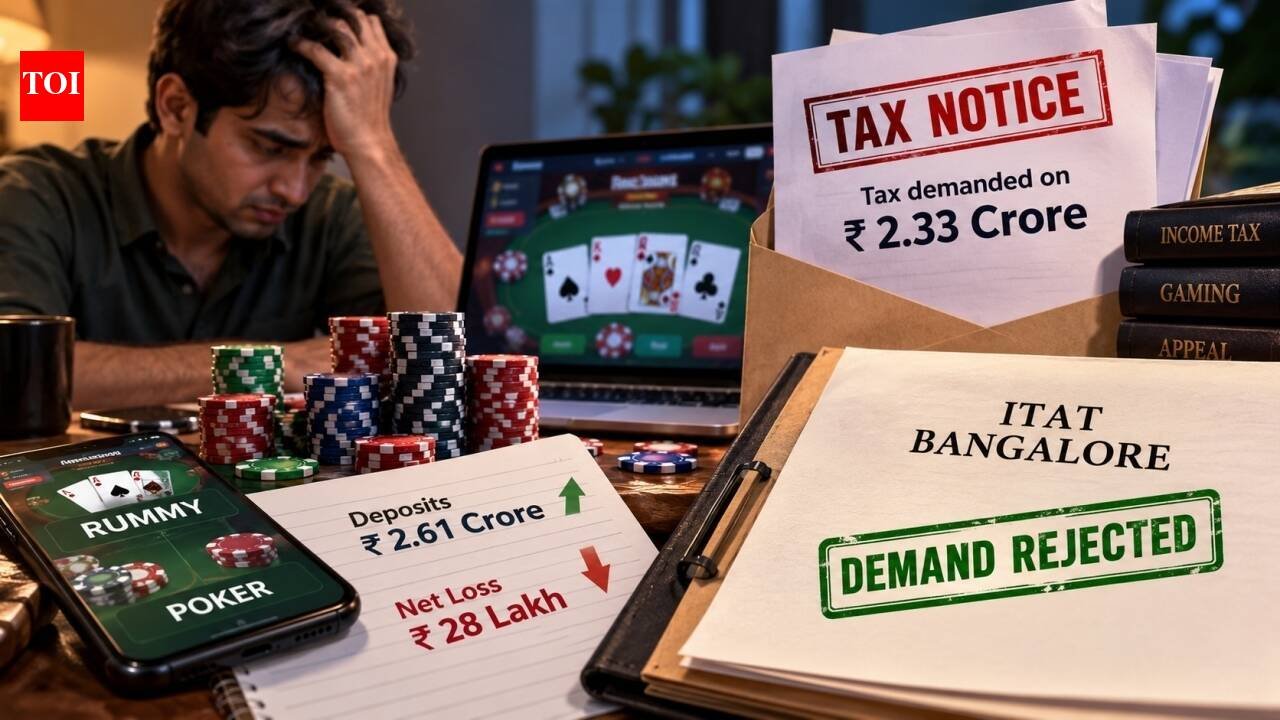 He put Rs 2.61 crore in online rummy and poker but lost Rs 28 lakh; taxman sought tax on Rs 2.33 crore, why ITAT Bangalore rejected demand