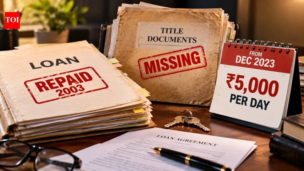Loan repaid in 2003, but bank lost the property papers; Bombay HC orders it to pay Rs 5,000 per day from December 2023 until title records are reconstructed