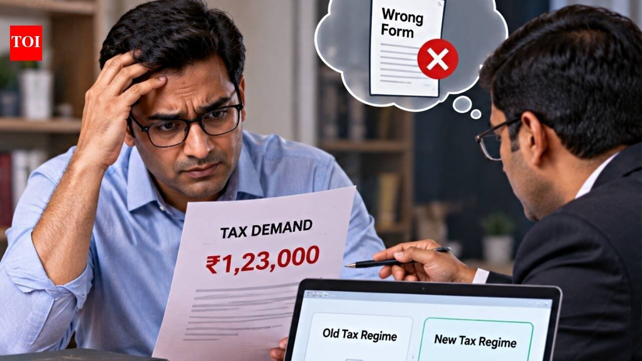Taxpayer chose new tax regime, but consultant filed the wrong form, triggering old regime and Rs 1.23 lakh demand; ITAT orders ITR to be processed under new tax regime and gives relief on tax demand