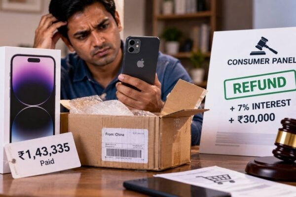 Man paid Rs 1.43 lakh for iPhone 14 Pro, received a Chinese phone with fake Apple logo and two cameras; consumer panel orders full refund with 7% interest plus Rs 30,000