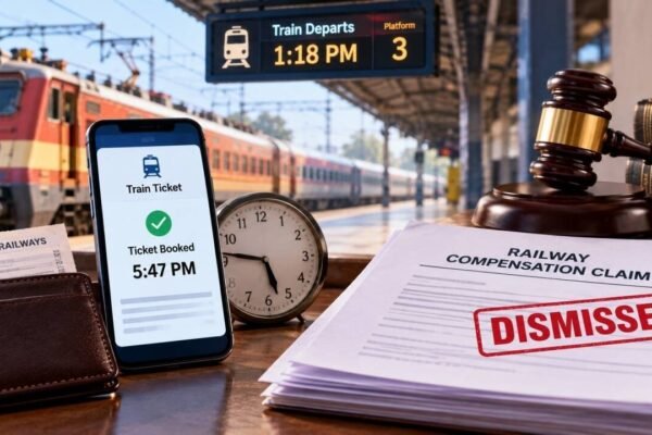 Widow sought railway compensation after husband allegedly fell from train; ticket was bought at 5:47 pm, over 4 hours after train left, Delhi High Court rejects claim