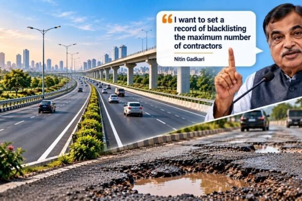 Nitin Gadkari says he felt ‘ashamed’ at Mumbai-Goa highway work delays; ‘I want to set record of blacklisting maximum number of contractors and suspending officials for poor quality work’