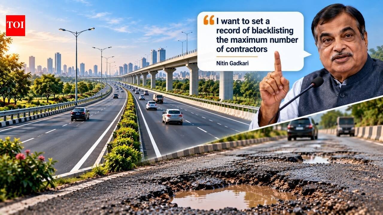 Nitin Gadkari says he felt ‘ashamed’ at Mumbai-Goa highway work delays; ‘I want to set record of blacklisting maximum number of contractors and suspending officials for poor quality work’