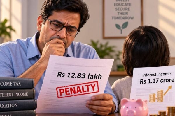 Minor child had Rs 1.17 crore interest income, father faced Rs 12.83 lakh penalty; ITAT Delhi cancels it, rules tax-rate dispute isn’t under-reporting