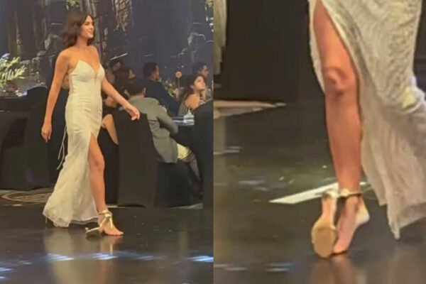 Heel breaks mid-catwalk, but model Alicia Kaur doesn’t miss a beat: Her calm response wins the internet