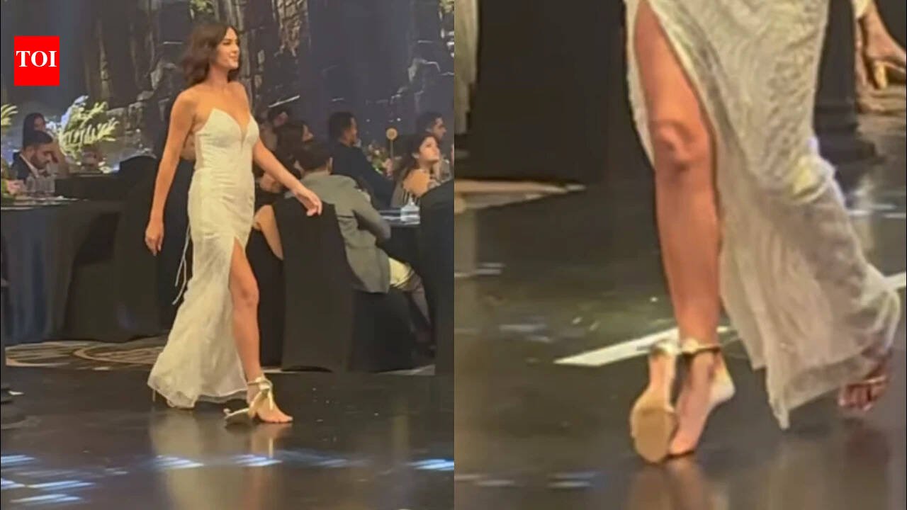 Heel breaks mid-catwalk, but model Alicia Kaur doesn’t miss a beat: Her calm response wins the internet