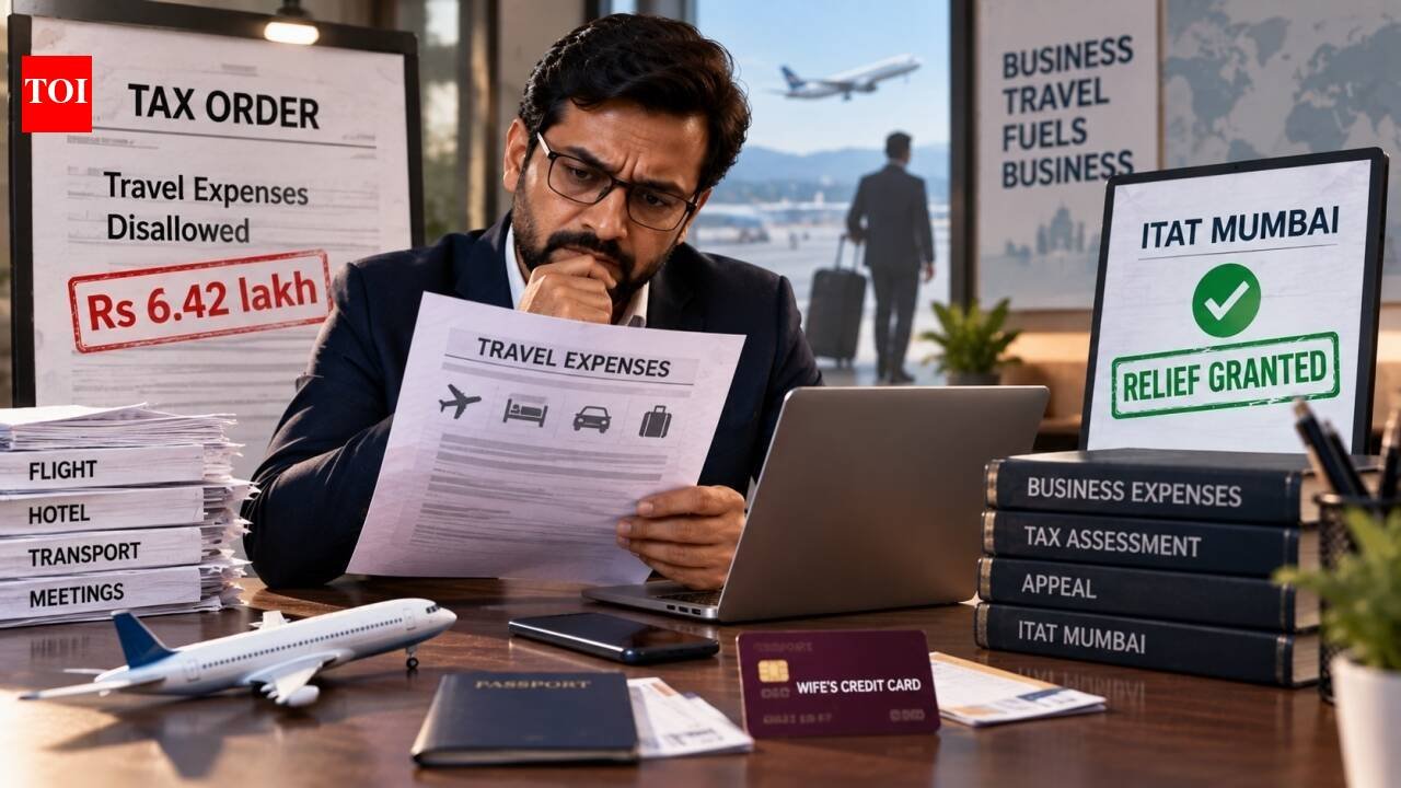 Businessman paid Rs 6.42 lakh for foreign business travel using wife’s card and then reimbursed her; taxman disallowed it, ITAT Mumbai says nothing in law bars it