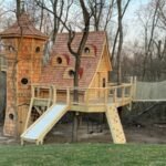 A US grandfather planned a $100,000-$150,000 treehouse for his grandkids; it grew into a $325,000 backyard castle with a pirate ship and 200-foot zipline