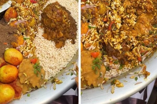 Chicken leg piece in jhalmuri? Viral Bangladesh street food video sparks reactions