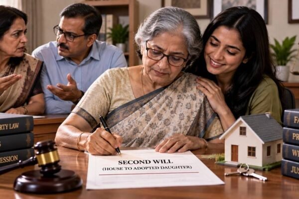She first willed her 79 square yards land to her younger sister, then revoked it; second Will gave it to her adopted daughter, why Punjab & Haryana HC upheld it