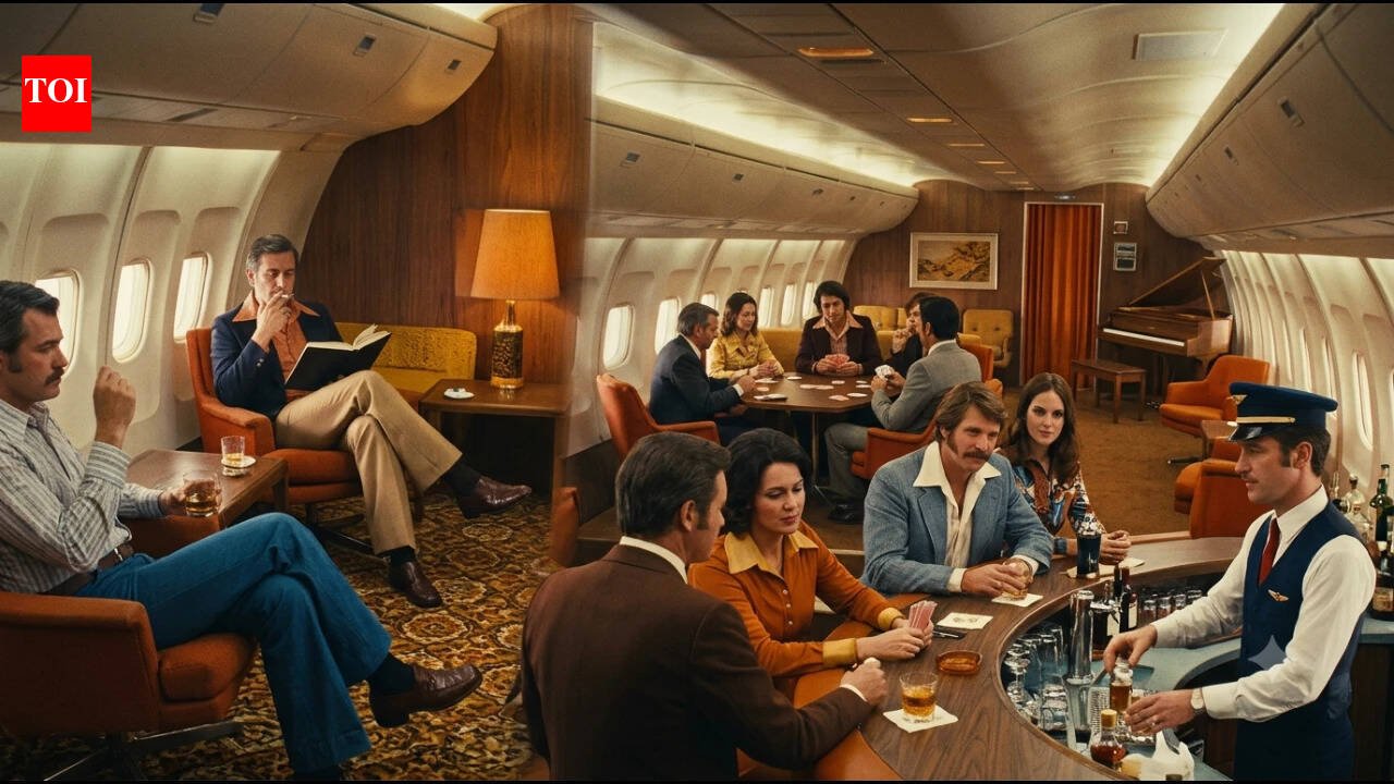 Smoking, piano lounges and cocktails: 10 things passengers could do on planes in the 1970s that are unthinkable today