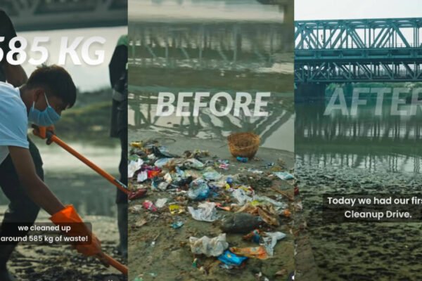 585 kg waste gone in 4.5 hours! Bittu Tabahi takes his cleanliness mission to Delhi’s Yamuna
