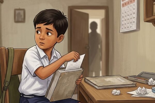 Psychology says children who hide their school marks from parents may have more to do with home than school