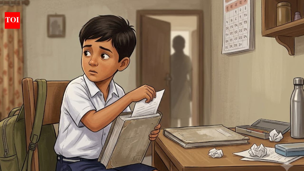Psychology says children who hide their school marks from parents may have more to do with home than school