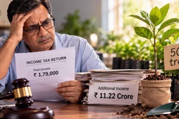 Taxpayer declared Rs 1.79 lakh in ITR, faced Rs 11.22 crore income addition on large cash deposits, unsecured loans; ITAT grants him chance to substantiate case with condition he plant 500 trees