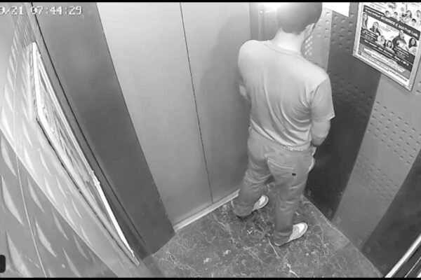 Foul smell leads to shocking discovery: Man caught urinating inside Ghaziabad lift, CCTV goes viral