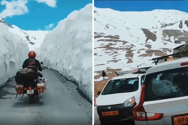 Baralacha La: From a snow-buried pass to a traffic jam: Video shows how Baralacha La changed in 10 years - watch