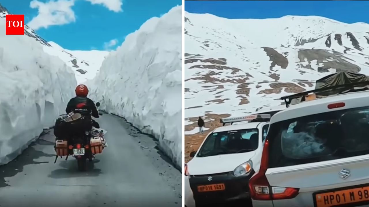 Baralacha La: From a snow-buried pass to a traffic jam: Video shows how Baralacha La changed in 10 years - watch