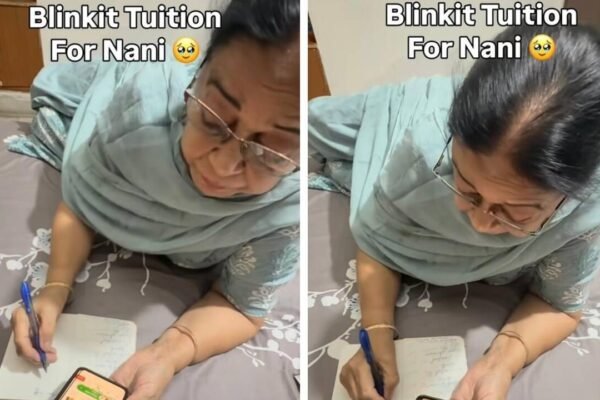 ‘Blinkit tuition for Nani’: Grandma learns to order groceries online with granddaughter’s help; internet finds it heartwarming