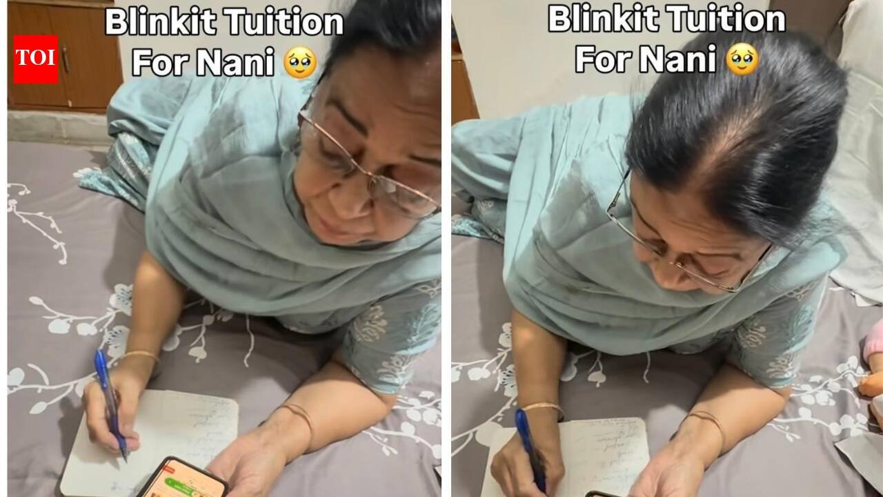 ‘Blinkit tuition for Nani’: Grandma learns to order groceries online with granddaughter’s help; internet finds it heartwarming