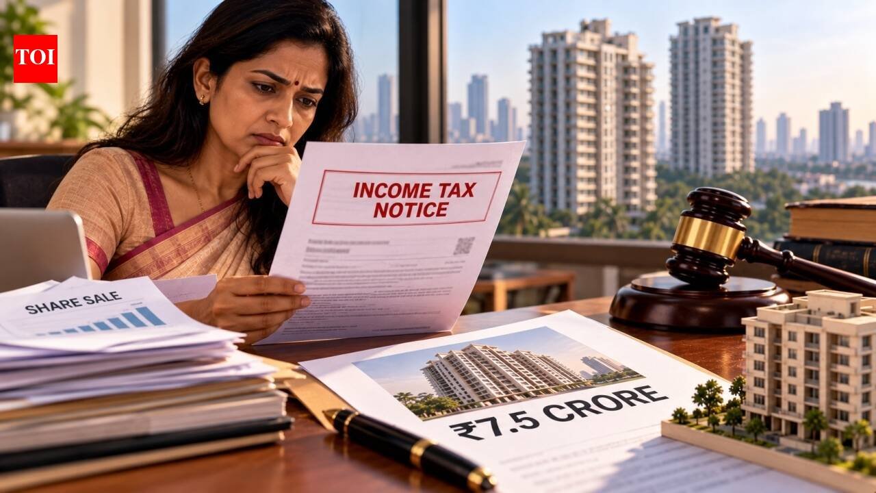 Wife sold shares for Rs 8.31 crore LTCG, bought husband’s Mumbai property for Rs 7.5 crore and claimed Section 54F exemption; taxman calls it tax avoidance, but ITAT Mumbai gives relief to her