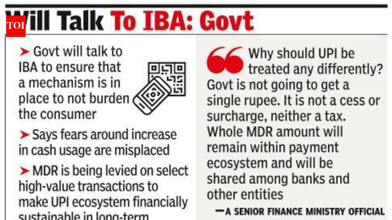 Govt rules out MDR burden on UPI users; GST Council may review 18% tax next month