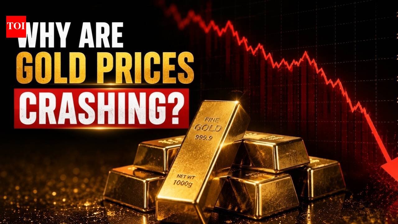 Why are gold prices crashing today? MCX Gold down Rs 3,200/10 grams, plunges over 2% - top reasons for fall