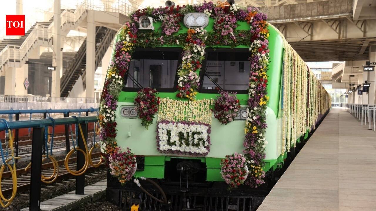 After hydrogen train, India’s first LNG-powered train has been flagged off from Ahmedabad; Amit Shah says railways is cutting diesel, targets net zero by 2030