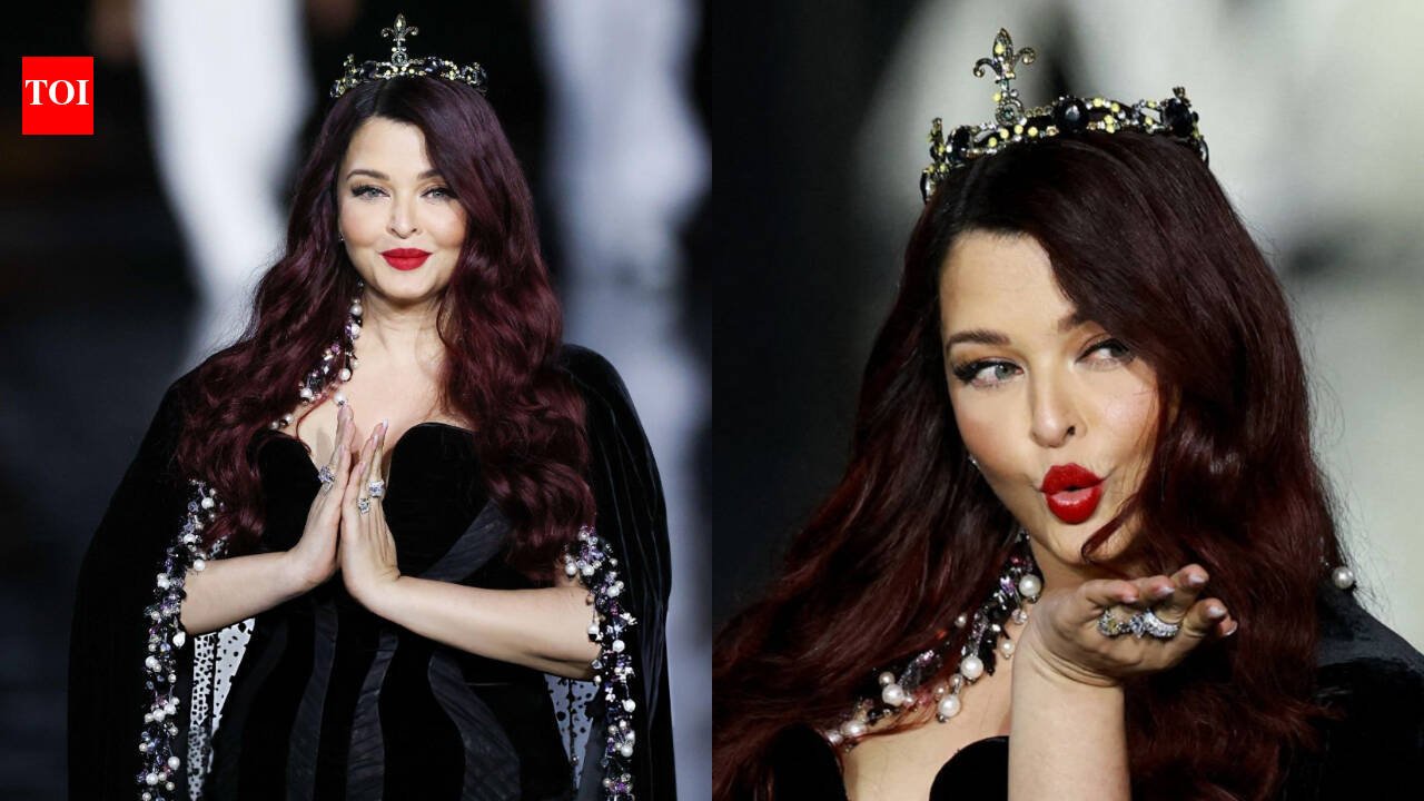 Aishwarya Rai Bachchan brings full royal drama to Paris Fashion Week