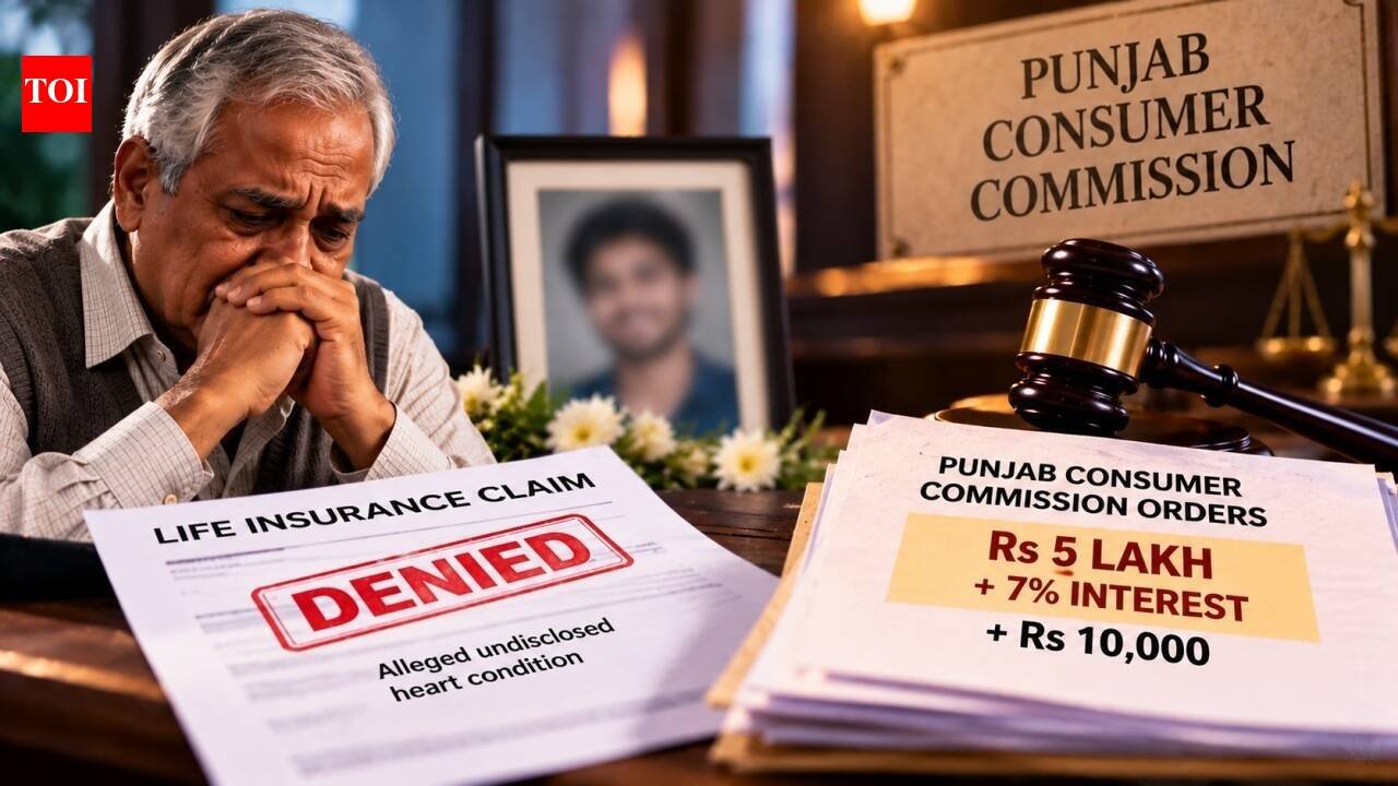 His son died, and LIC denied father Rs 5 lakh over alleged undisclosed heart condition; Consumer Commission finds no reliable medical proof, orders Rs 5 lakh plus 7% interest and Rs 10,000
