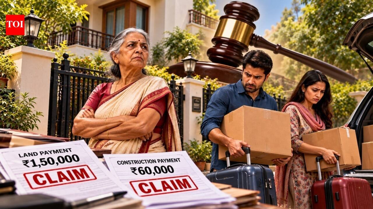 Son claimed share in mother’s Delhi house, saying he paid Rs 1.5 lakh for land and Rs 60,000 for construction; Delhi High Court rejects claim, orders him and wife to vacate