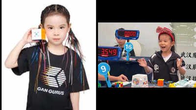 Meet Lian Yunzhi, 6-year-old Chinese girl who broke women’s Rubik’s Cube world record twice in 3 days; solved in 4.27 seconds