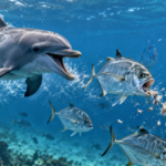 A dolphin called ‘Bubbles’ repeatedly chased Bigeye Trevally until they regurgitated food, with researchers documenting the strange tactic 11 times |