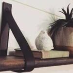DIY Home Decor Hack: Turn old belts into stylish floating shelf brackets to save money and add style idea