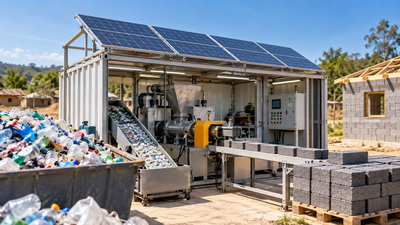 Affordable Housing Solutions: Dutch engineering students designed a solar-powered micro-factory that turns plastic waste into building bricks; the idea won a global engineering competition |