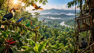 Indonesia's rainforest regenerated for a decade; 43.8% of bird species increased, but trapping pressure was linked to slower recovery |