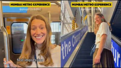 Cleanliness Of Mumbai Metro: "It's so much cleaner than the metro in New York": US content creator Liz rides Mumbai metro, gets stunned by the cleanliness, woman coach, low fares and air conditioning