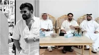 Mammootty visits Sharjah palace after Sheikh Mohammed bin Salem Al Qasimi's death; meets royal family | Malayalam Movie News
